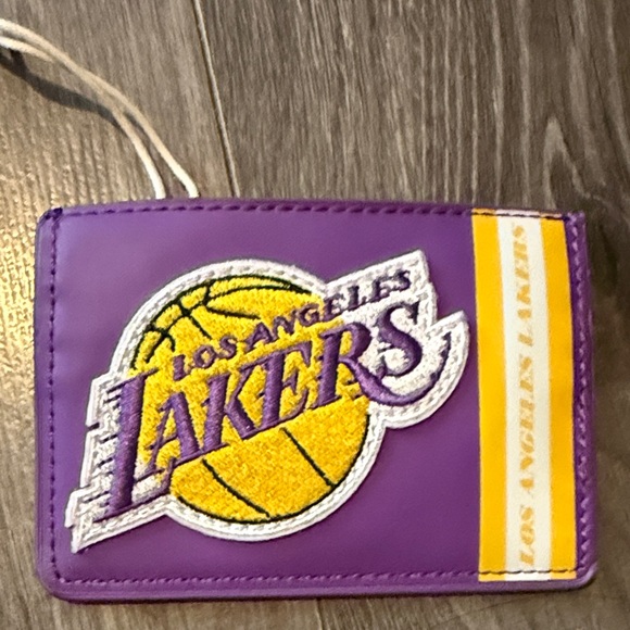 💙Loungefly Purple & Yellow Los Angeles Lakers Card Holder - NBA Lakers Wallet 💜💛 - Picture 4 of 4